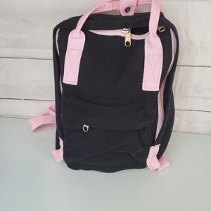 Small black backpack purse